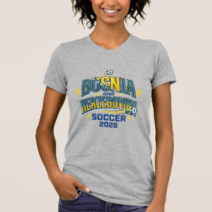 Bosnia and Herzegovina Soccer 2026 Soccer Bold Cou T-Shirt