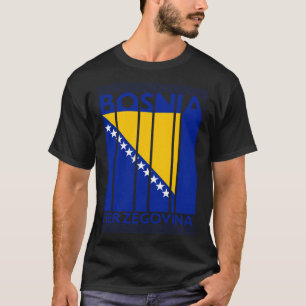 Bosnia and Herzegovina  Vintage Bosnian Flag T-Shirt
