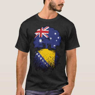 Bosnia Bosnian Australian Australia Tree Roots T-Shirt