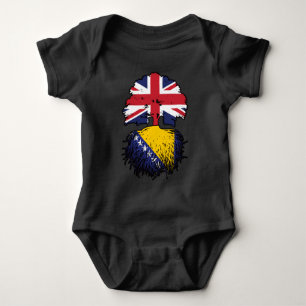 Bosnia Bosnian British UK United Kingdom Britain Baby Bodysuit