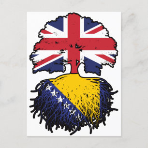 Bosnia Bosnian British UK United Kingdom Britain Postcard