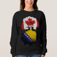 Bosnia Bosnian Canadian Canada Tree Roots Flag