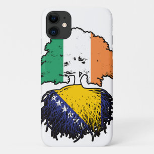 Bosnia Bosnian Irish Ireland Tree Roots Flag iPhone 11 Case