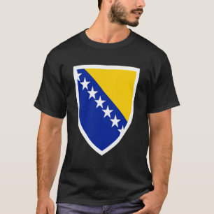 Bosnia Emblem Flag Proud Bosnian T-Shirt