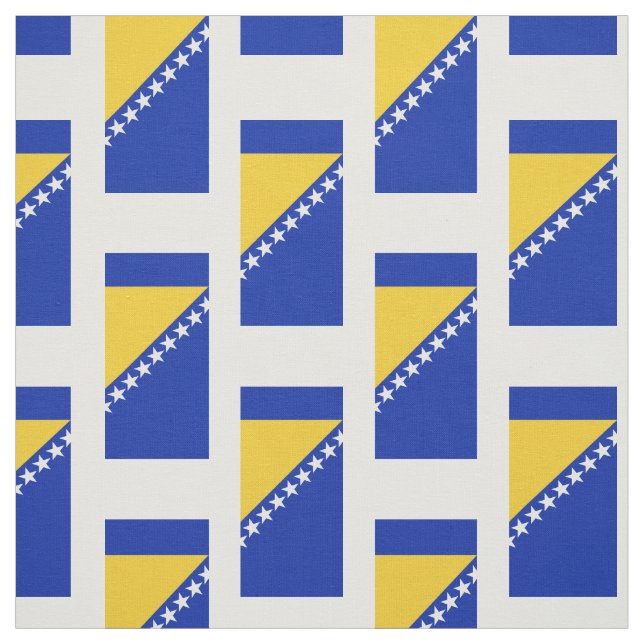 Bosnia Flag Fabric (Swatch)