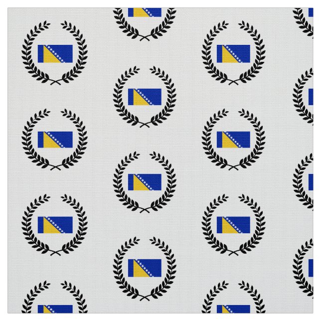 Bosnia Flag Fabric (Swatch)