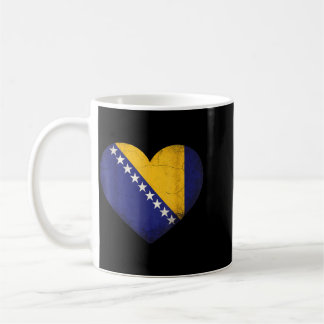 Bosnia Flag Heart Bosnia And Herzegovina Roots Coffee Mug