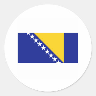Bosnia FLAG International Classic Round Sticker