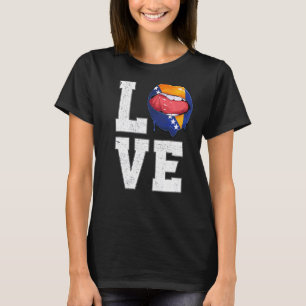 Bosnia Flag Soccer Fan Love Bosnian T-Shirt