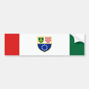 Bosnia Herzegovina Federation Flag Bumper Sticker
