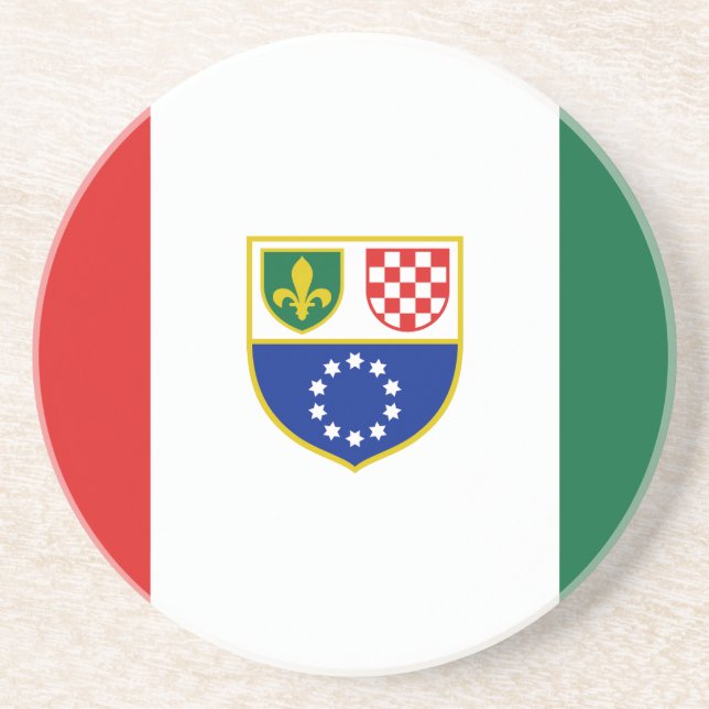 Bosnia Herzegovina Federation Flag Coaster (Front)