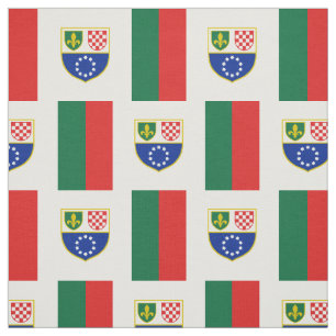 Bosnia Herzegovina Federation Flag Fabric