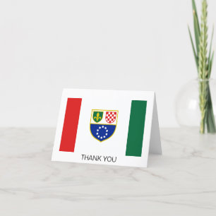 Bosnia Herzegovina Federation Flag Thank You Card