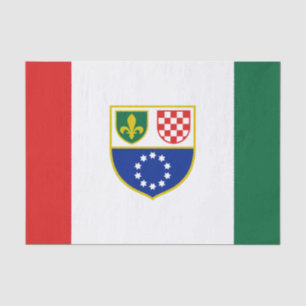 Bosnia Herzegovina Federation Flag Tissue Paper