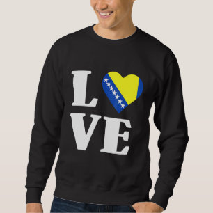 Bosnia Herzegovina Flag Balkans Bosnians Sweatshirt