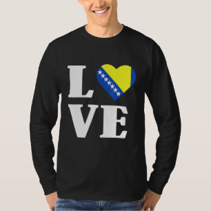 Bosnia Herzegovina Flag Balkans Bosnians T-Shirt