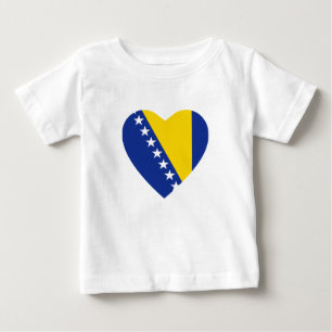 Bosnia Herzegovina Flag Heart T-Shirt