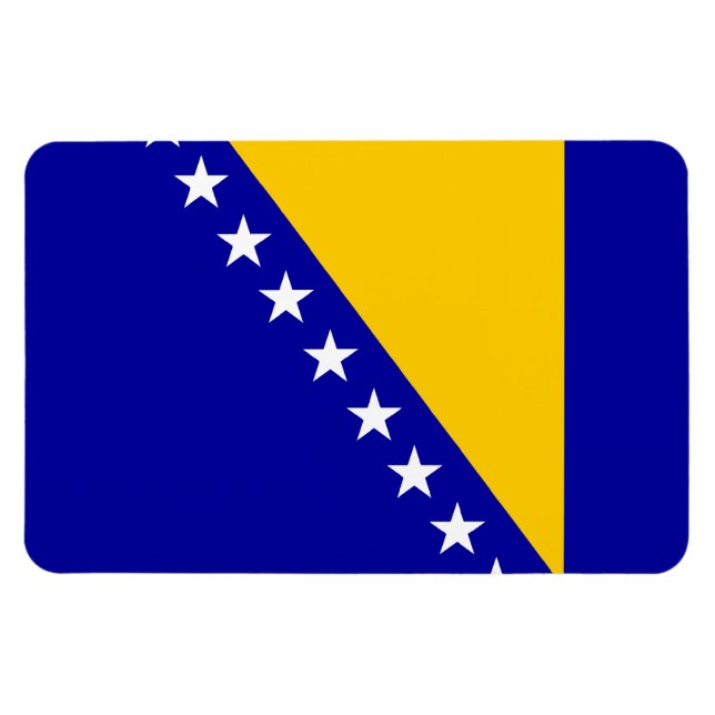 Bosnia Herzegovina Flag Magnet (Horizontal)