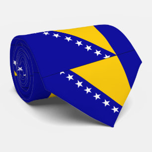 Bosnia Herzegovina flag Tie