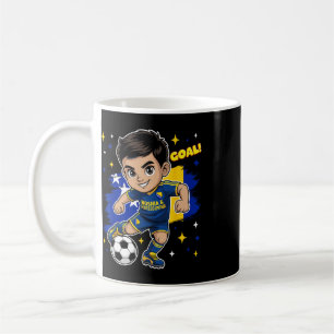 Bosnia-herzegovina Kid Goal Cartoon Bosnia Flag Bo Coffee Mug