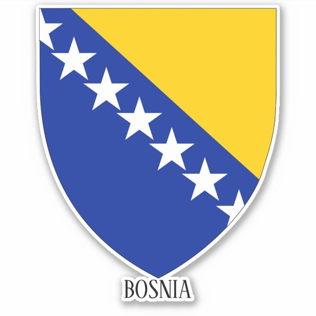 Bosnia National Coat Of Arms Patriotic  (Front)