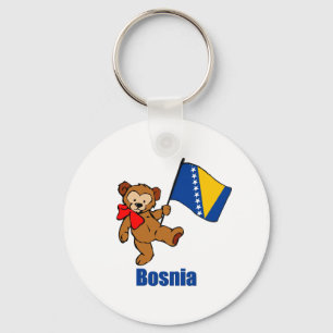 Bosnia Teddy Bear Key Ring