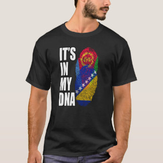 Bosnian And Eritrean Mix DNA Flag Heritage T-Shirt