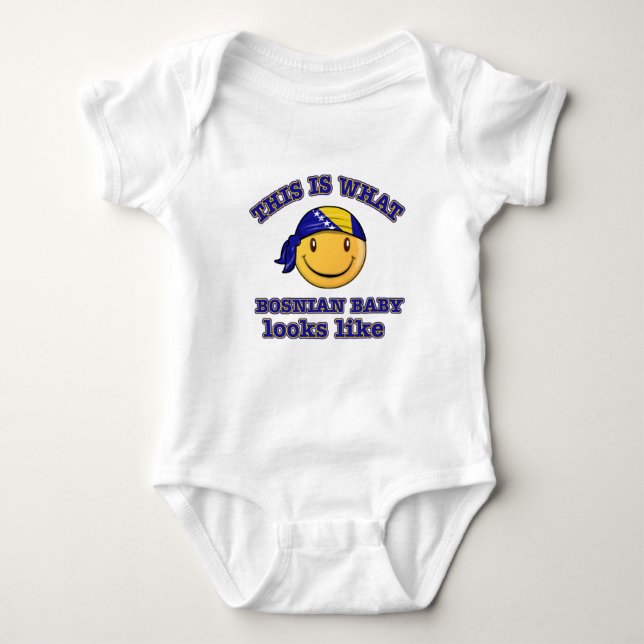 Bosnian baby designs bodysuit (Front)