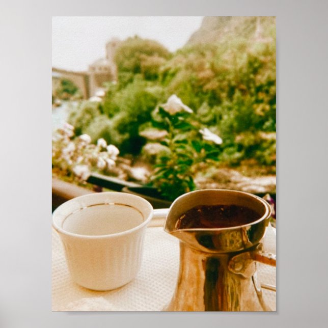 Bosnian Coffee break in Mostar  Poster (Front)