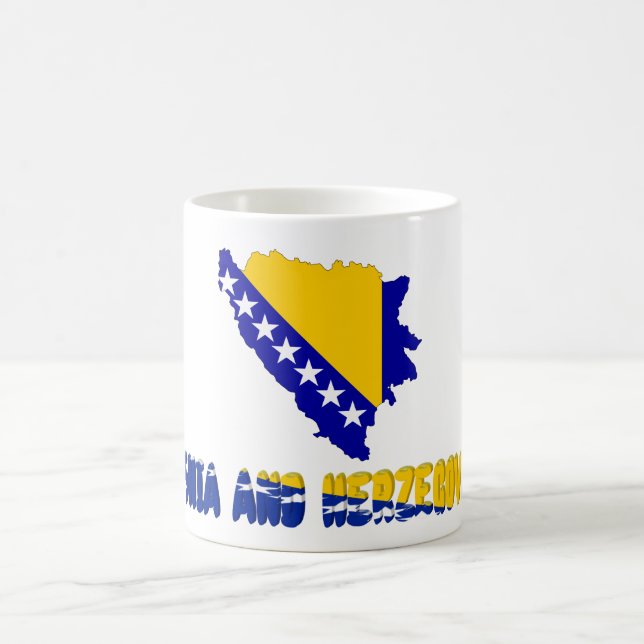 Bosnian country flag coffee mug (Center)