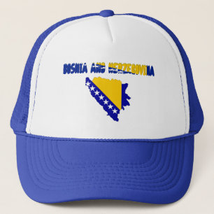 Bosnian country flag trucker hat