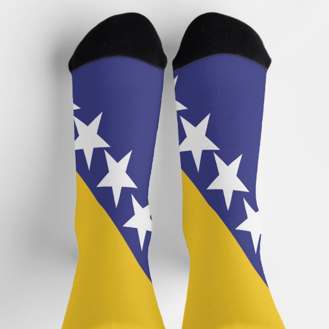 Bosnian flag socks (Top)