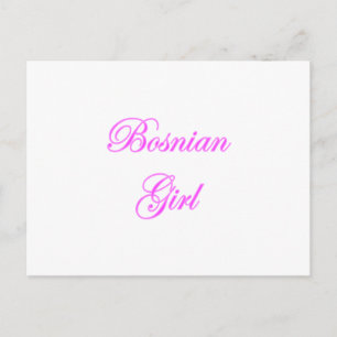 Bosnian Girl Postcard