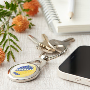 Bosnian touch fingerprint flag key ring