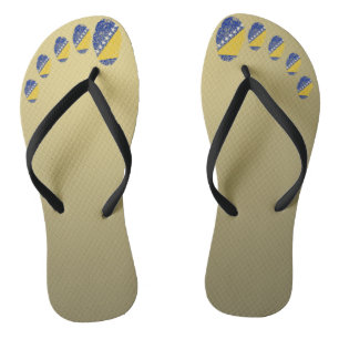 Bosnian touch fingerprint flag thongs