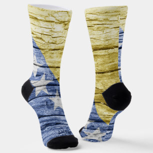 Bosnian wooden flag socks