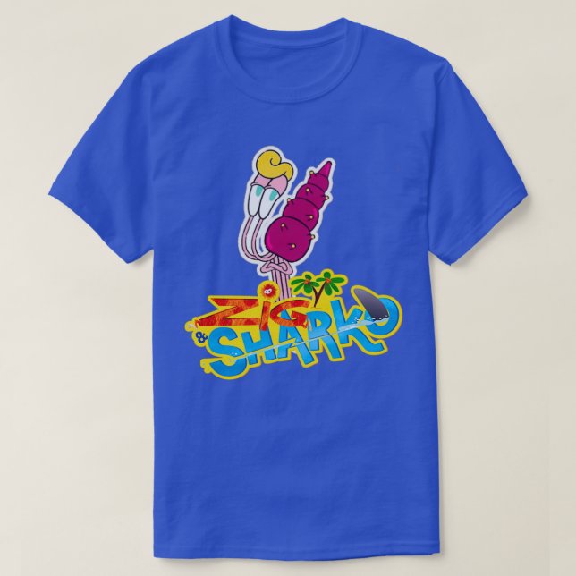 Bosom Buddies Zig and Sharko T-Shirt (Design Front)