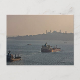 Bosporus in sunset postcard