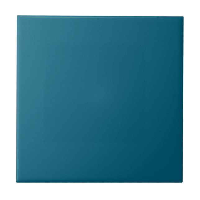 Bosporus Strait Blue Square Kitchen and Bathroom Ceramic Tile (Front)