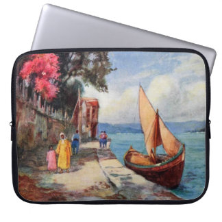 Bosporus Strait Istanbul Sail Boat Ocean View Laptop Sleeve