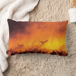 Bosque del Apache National Wildlife Refuge, NM Lumbar Cushion