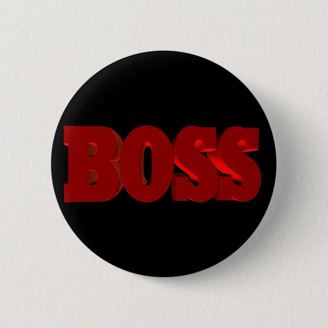 Boss 6 Cm Round Badge (Front)