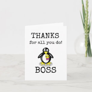 Boss Appreciation, Thank You Boss Card