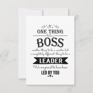 Boss appreciation week card
