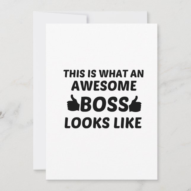 BOSS AWESOME THANK YOU CARD (Front)