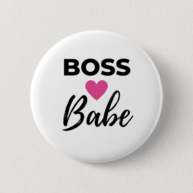 Boss Babe 2 6 Cm Round Badge (Front)