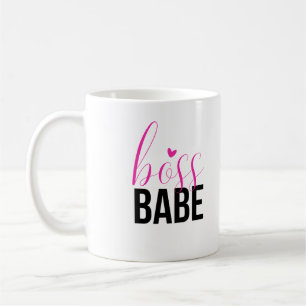 Boss Babe, Black and Pink Mug