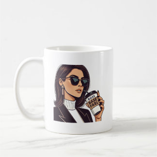 Boss Babe Fuel - Stylish Woman with Coffee Cup