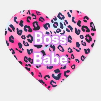 Boss Babe Heart Stickers – Ready to slay!