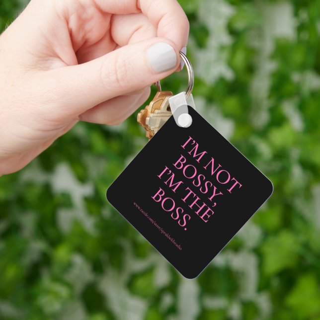 Boss Babe Keychain – Bold Feminist Quote Gift (Hand)